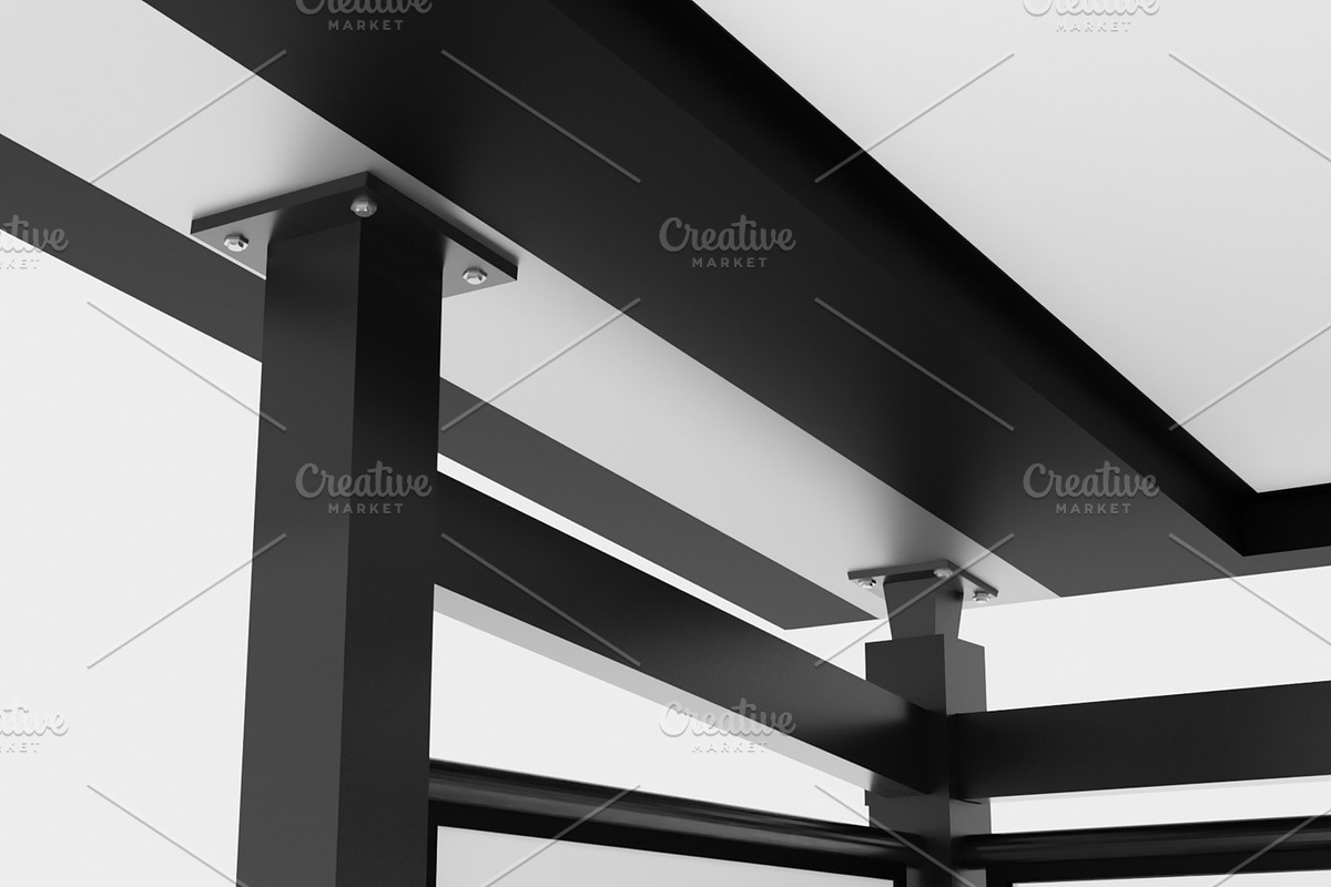 Bus Shelter 3D Model, an Architecture 3D Model by mrfauzi (Photo 4 of 12)