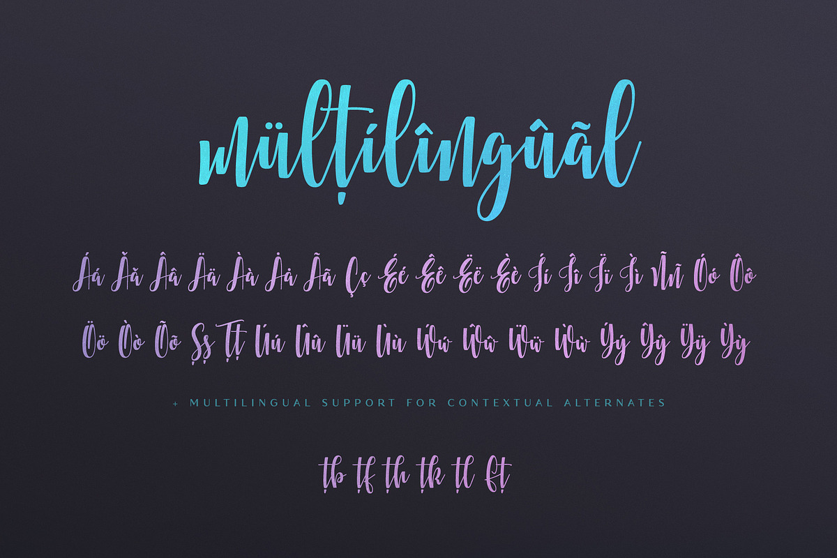Multiberry - Script Font preview 6