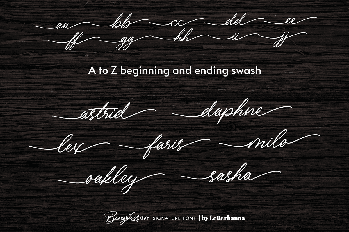 Bingkisan Font, a Script Font by Letterhanna Studio (Photo 10 of 12)