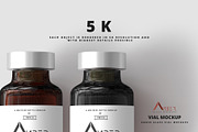 Amber Glass Vial Mockup, a Packaging Mockup by pmvch (Thumbnail 11 of 11)