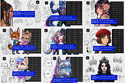 Procreate Brushes Whole Shop Bundle, a Brush Add-On by Selentaori Studio (Thumbnail 4 of 19)
