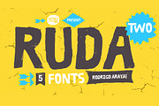 Ruda Two -50%, a Font by Rodrigo Typo (Thumbnail 1 of 7)