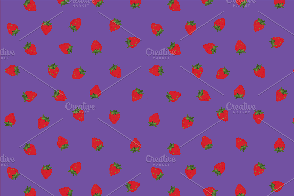 9 Seamless strawberry pattern swatch, a Pattern Graphic by Salty Lunch (Photo 7 of 10)