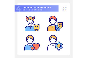 Personal traits pixel perfect RGB, an Icon by IMG Visuals