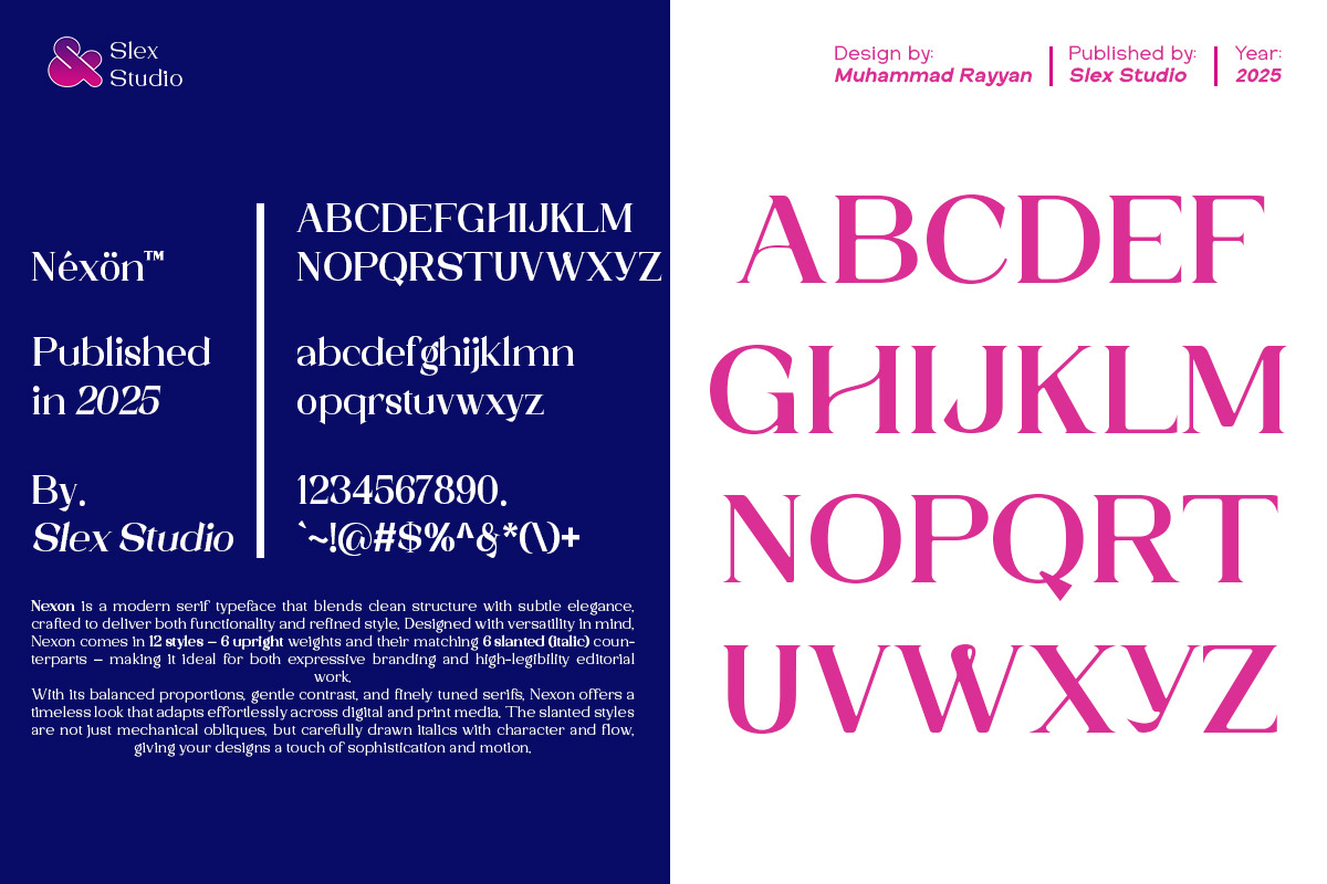 Nexon, a Serif Font by Slex Studio (Photo 9 of 10)