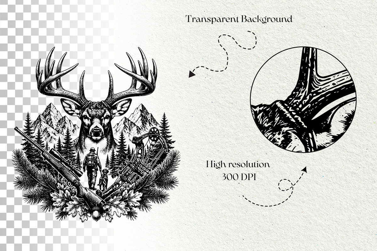 Hunting Scenes SVG Graphics, a Sport Illustration by DENIDigitalArtSudio (Photo 10 of 10)
