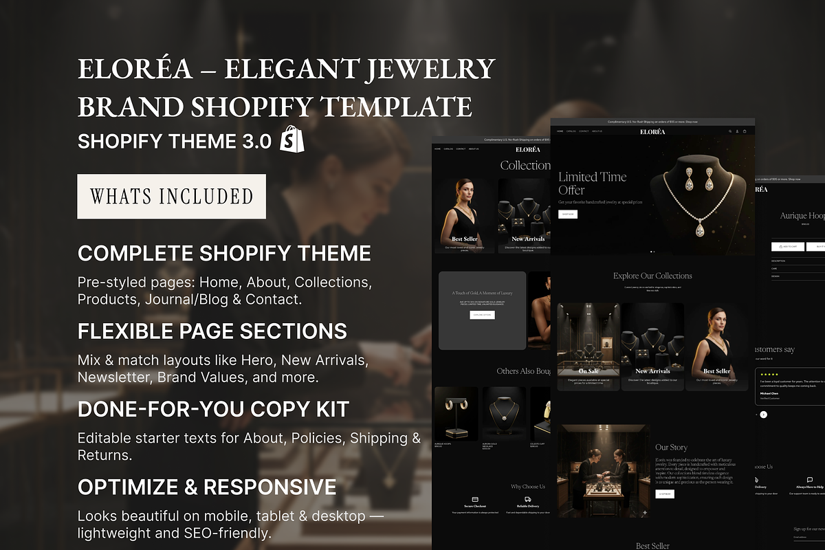 The ELORÉA Gold Luxury Jewelry preview 7