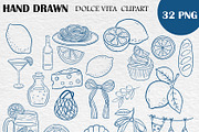 La Dolce Vita Italian Summer Clipart, a Food Illustration by PatternPalette (Thumbnail 2 of 8)