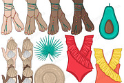 Beach Clip Art Bundle, an Object Illustration by GlamArtZhanna (Thumbnail 5 of 5)