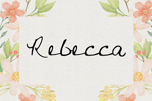 Rebecca OTF Font