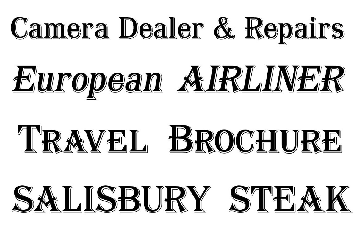 Algerian Mesa Alt Set, a Font by FontMesa (Photo 3 of 4)