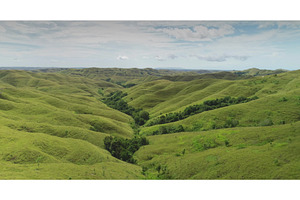 Lush green hills and valleys of, a Nature Photo by Goinyk