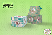 Surprise Gift Box Packaging Mockup, a Cups & Container Mockup by INCDesign (Thumbnail 5 of 6)