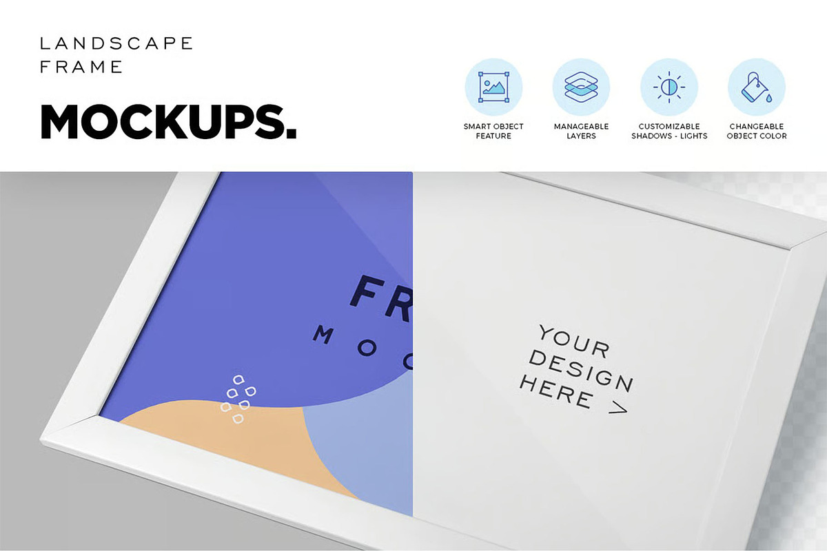 3 x 2 Frame Mockups, an Advertising Mockup by megostudi0 (Photo 2 of 6)