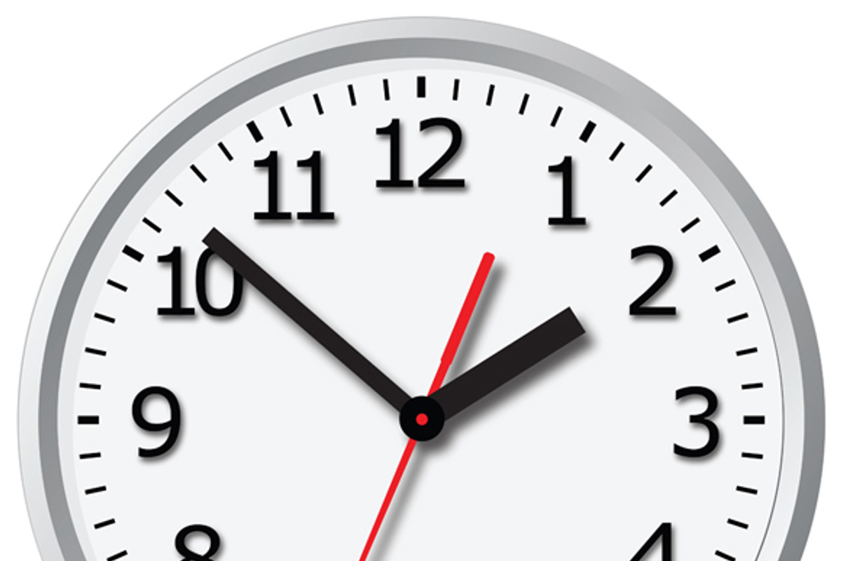 Wall mounted digital clock. Vector i preview 3