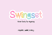 Swingset Sans - Font Trio, a Handwritten Font by Beck McCormick (Thumbnail 1 of 10)