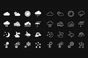 16 flat modern weather icons, an Icon by Anton (Thumbnail 3 of 4)