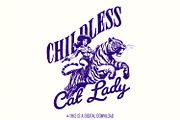 Childless Cat Lady Png, Cat Ladies, an Illustration by SharpMarketplace (Thumbnail 1 of 9)