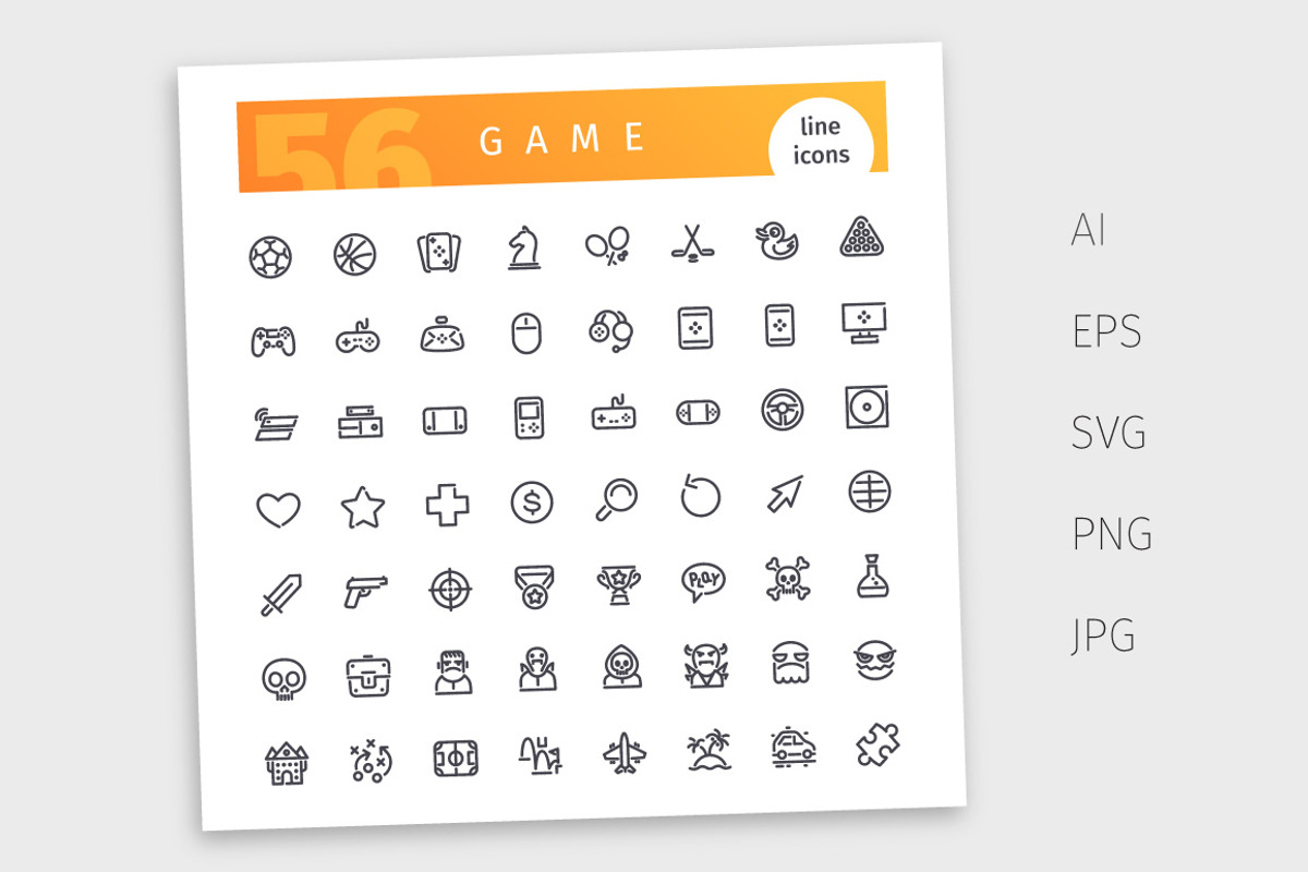 Game Line Icons Set, an Icon by Voysla's Shop (Photo 4 of 4)