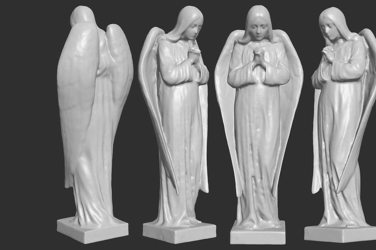 Angel Figurine - 3D Printable, an Architecture 3D Model by GamePoly (Photo 1 of 2)