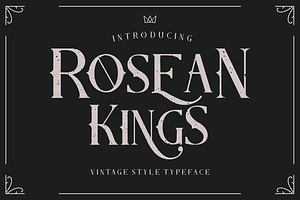 Rosean Kings Font