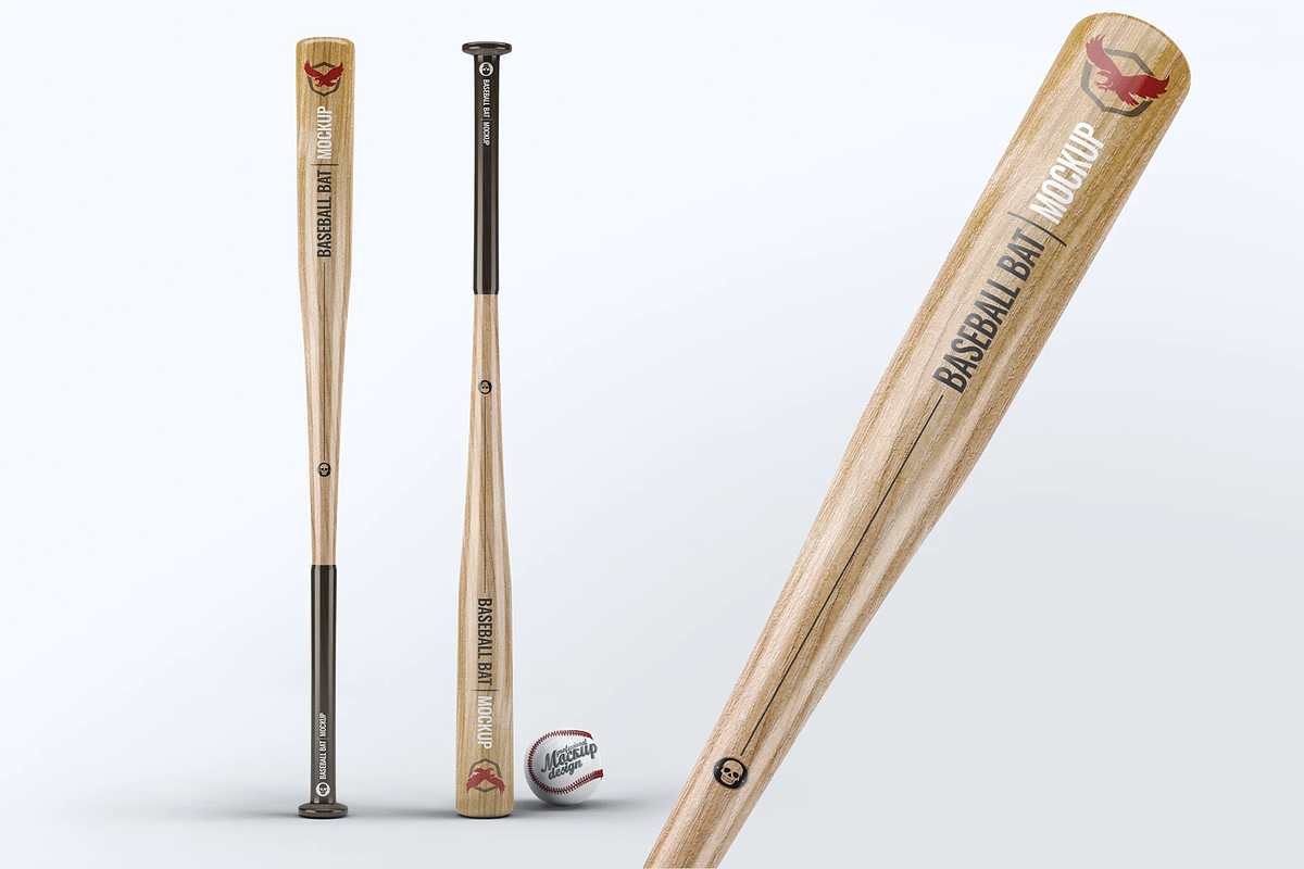 Baseball Bat Mock-Up, a Product Mockup by DesignRushMarket (Photo 1 of 6)