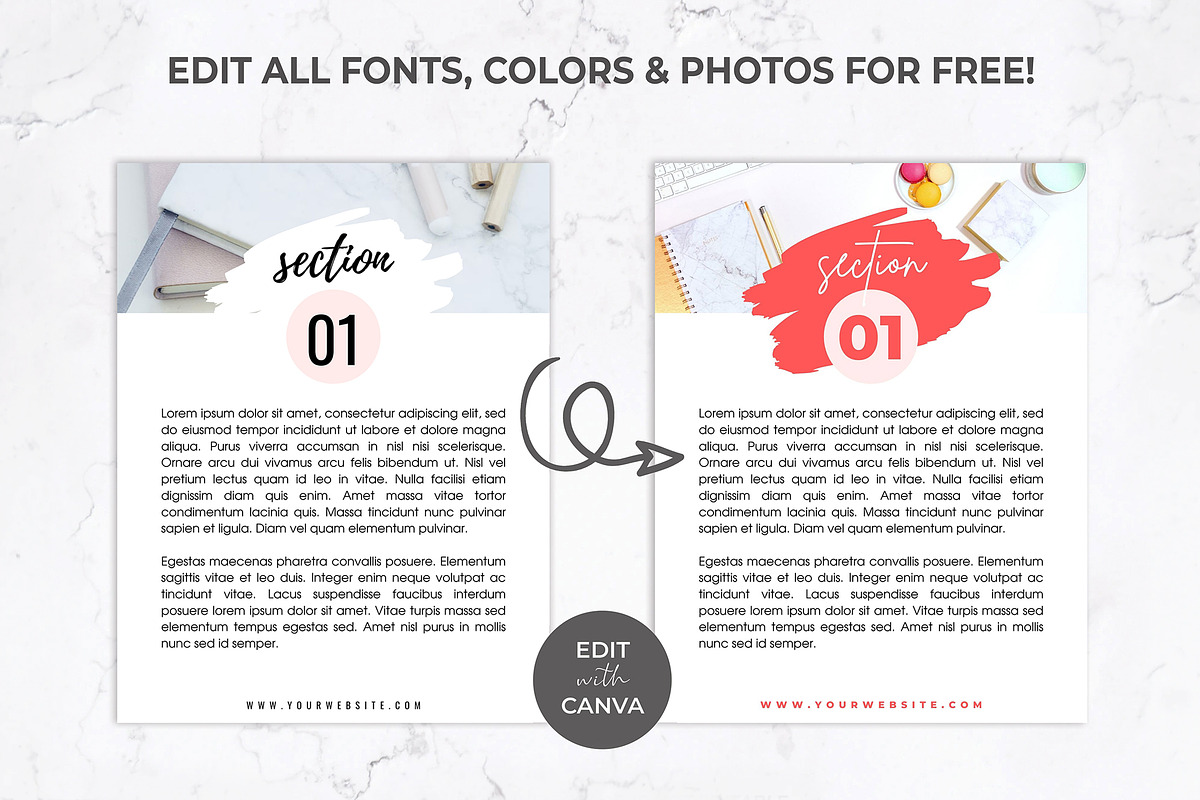 eCourse Workbook & Ebook for Canva, a Magazine Template by Thirty One Palms Studio (Photo 8 of 10)