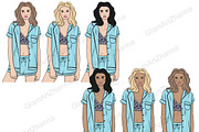 My Weekend Clipart | Girls Planner, a Person Illustration by GlamArtZhanna (Thumbnail 2 of 4)