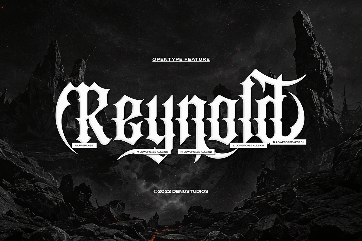 Dork Neytal | Black Metal Font, a Blackletter Font by Denustudios (Photo 10 of 12)