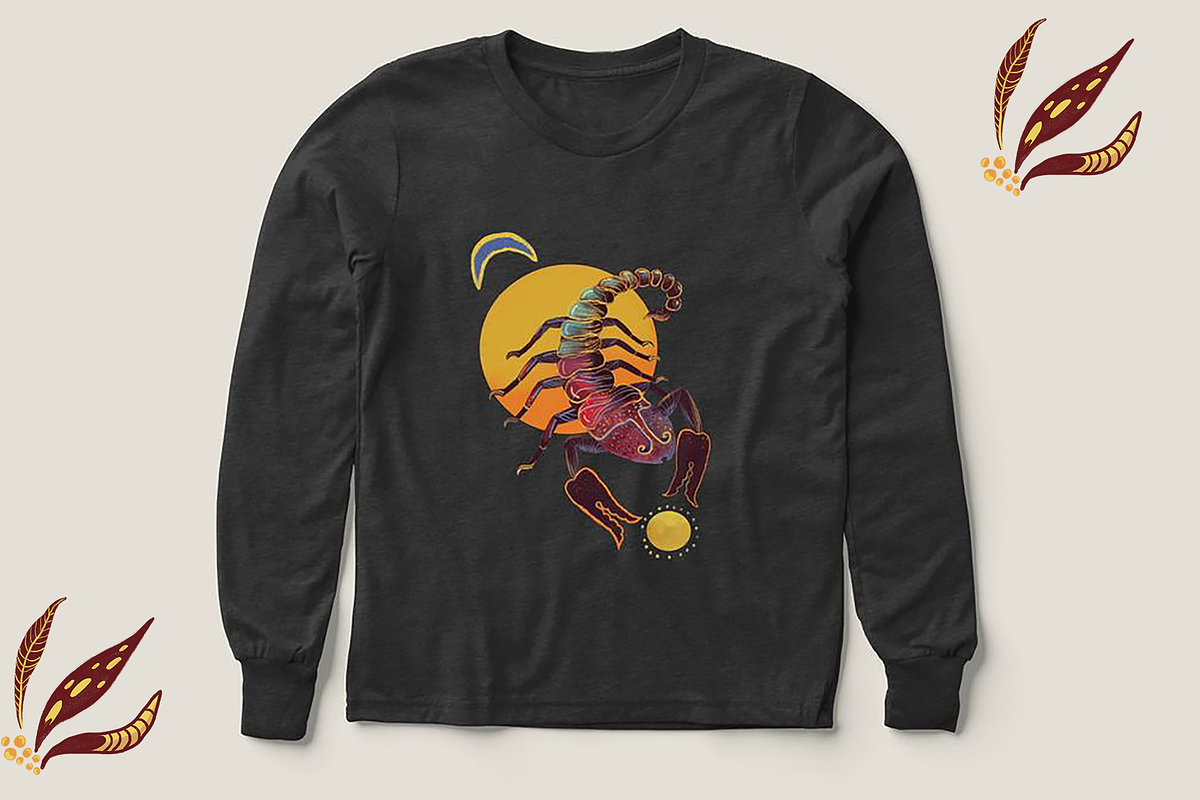 ELEGANT HALLOWEEN SCORPIONS CLIPART, an Illustration by FaliushViktoriaArtist (Photo 11 of 11)