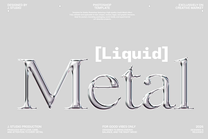 Liquid Metal Chrome Effect, a Layer Style Add-On by J.Studio