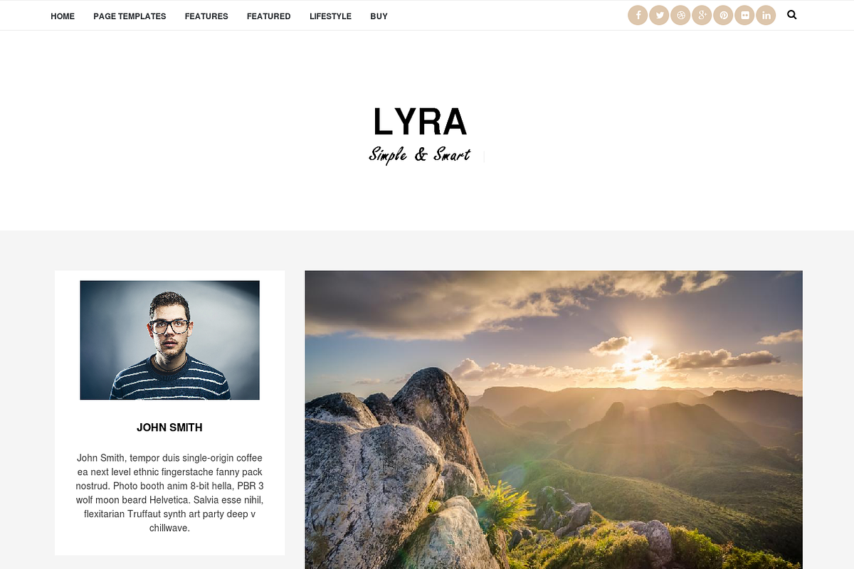 Lyra - WordPress Blog Theme(50% Off), a WordPress Template by Smart Ideas