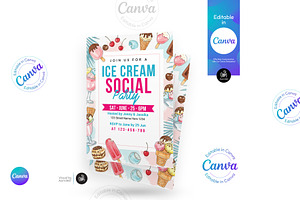 Ice Cream Social Flyer