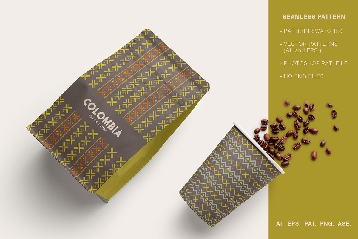 Ethnic - Seamless patterns, a Pattern Graphic by Deveze Art & Co (Photo 2 of 9)