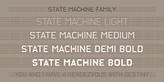 State Machine, a Sans Serif Font by Barnbrook Fonts (Thumbnail 2 of 5)