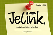 Jelink - Handwritten Marker Note Fon, a Handwritten Font by Afkari Studio (Thumbnail 1 of 10)