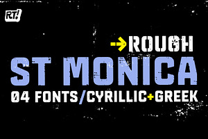 St Monica Rough / Cyrillic + Greek