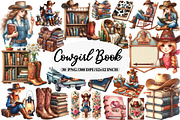Western Cowgirl Book Clipart, an Illustration by Daily.Designs (Thumbnail 1 of 5)