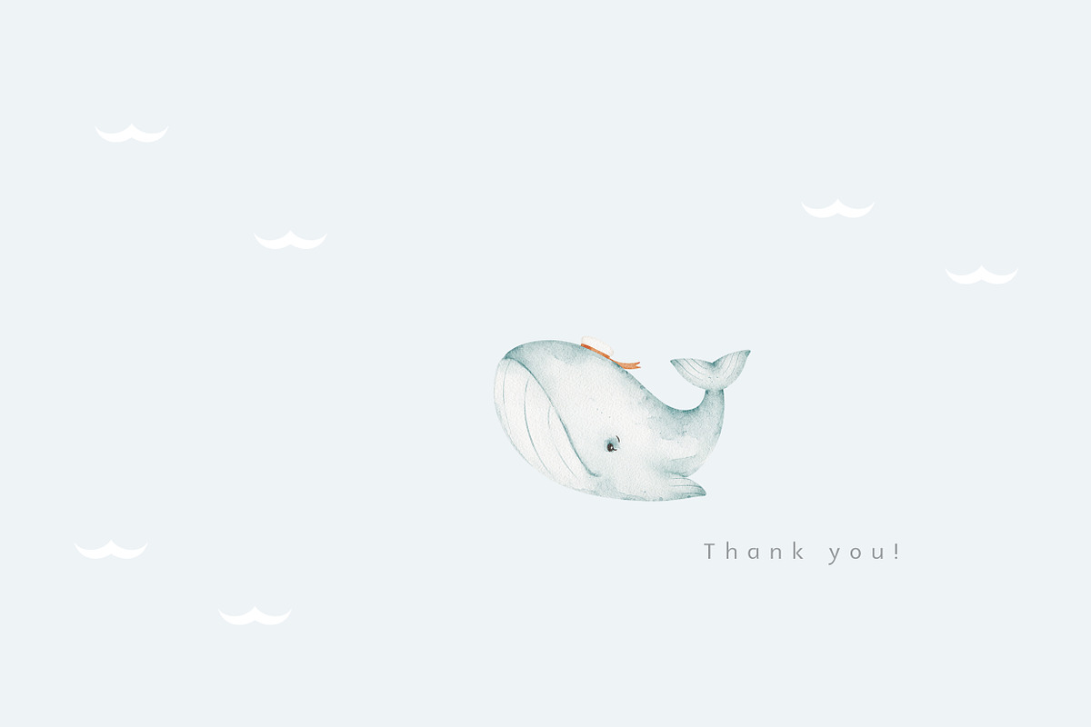 LITTLE SAILOR watercolor set, an Animal Illustration by erasovas (Photo 12 of 12)