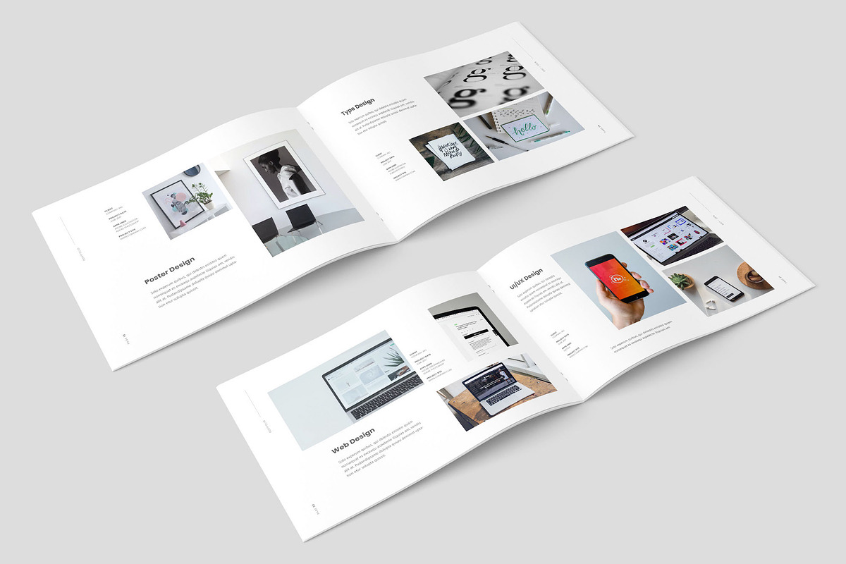 Design Portfolio Template, a Brochure Template by Meenom Templates (Photo 6 of 9)