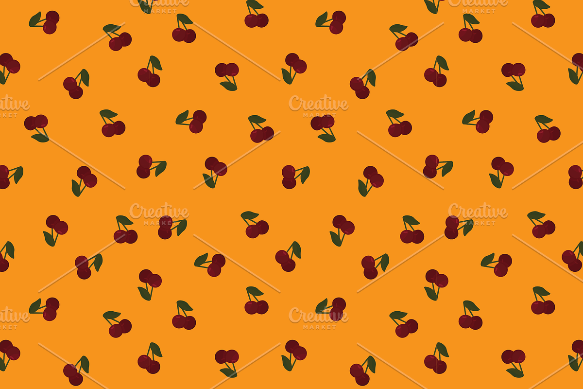 9 Seamless cherry pattern swatches, a Pattern Graphic by Salty Lunch (Photo 9 of 10)