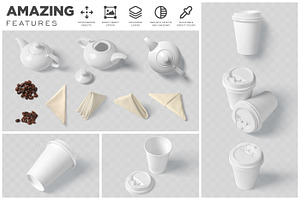 9oz Takeaway Coffee Cup Mockups