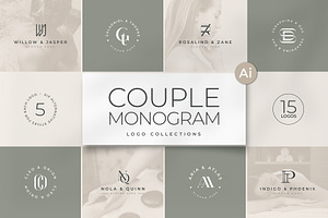 Elegant Couple Letter Logo, a Branding & Logo Template by Rukuru Studio