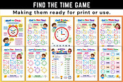 Find the Time Game, a Stationery Template by Designmela01 (Thumbnail 2 of 6)