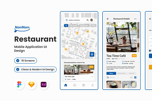 NomNom - Restaurant Mobile App, an App Template by twinstd