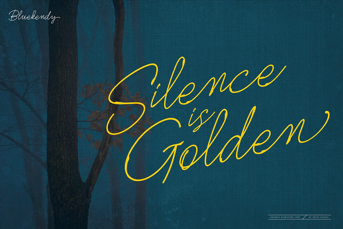 Bluekendy, a Script Font by Drizy (Photo 9 of 9)