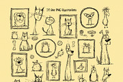 Pet Doodle Party. Clipart & Patterns, a Pattern Graphic by AnMark (Thumbnail 12 of 14)
