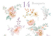 Watercolor Flowers spring teddy set, a Decorative Illustration by Edith’s World (Thumbnail 6 of 8)