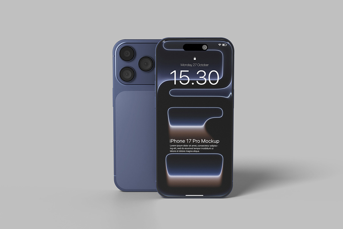 iPhone 17 Pro Mockup, an iPhone Mockup by Symie Design (Photo 3 of 4)