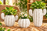 Cactus Vase Planter 3D STL, a Scene 3D Model by Layerology (Thumbnail 1 of 4)